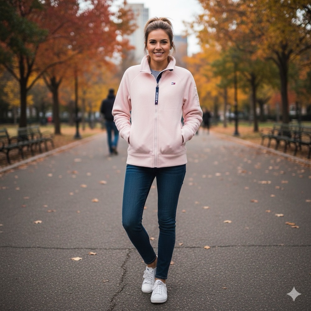 Tommy Hilfiger Light Pink Fleece Jacket